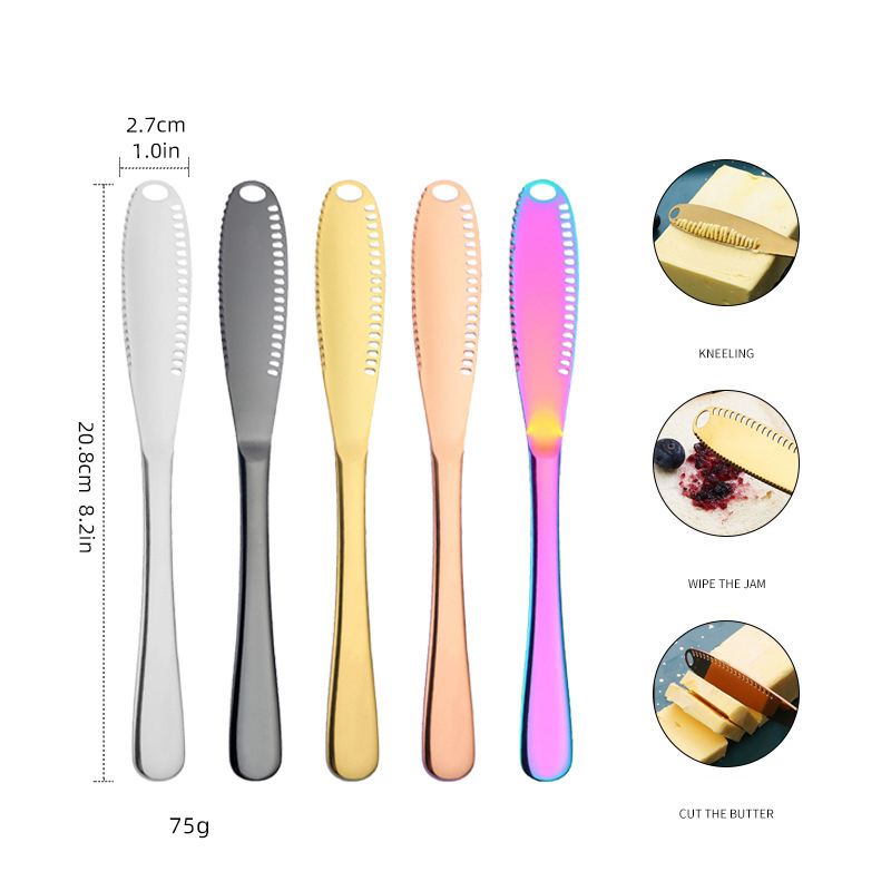 Stainless Steel Easy Spread Butter Knife Spatulas Spreader 2