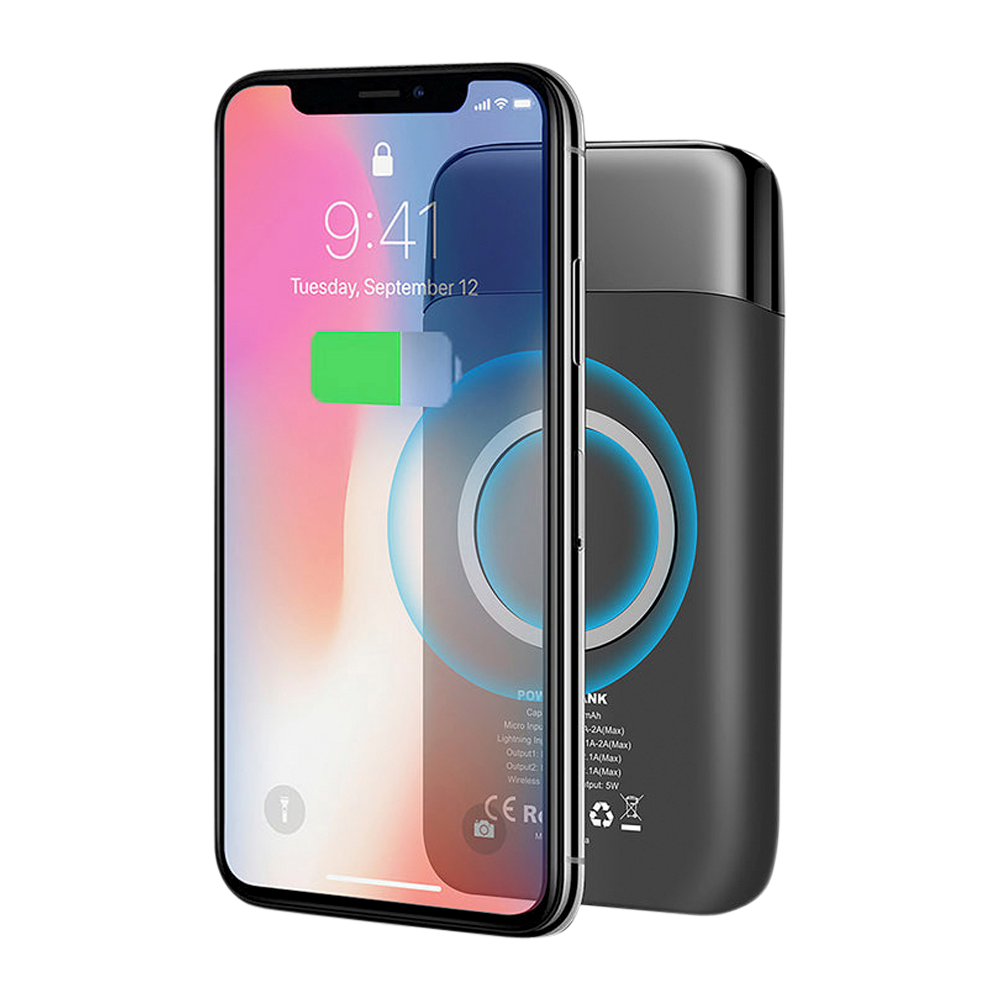 LED Display Hybrid Qi Charger 7