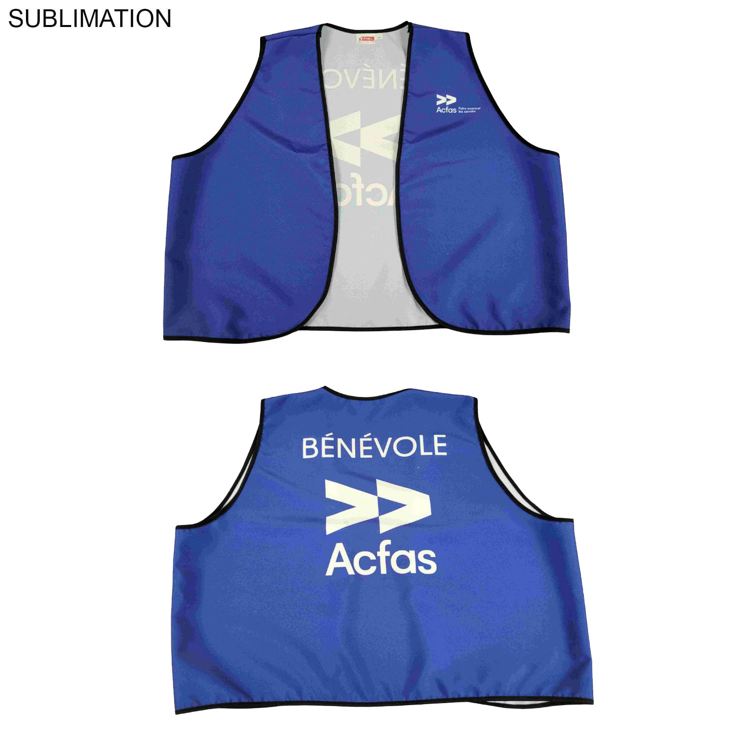 Domestic Made VOLUNTEER Poplin Vest, Fully Sublimated front and back, Available in Every Color 7