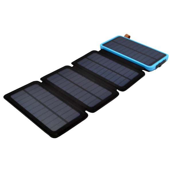 8000mAh 4 Solar Panel Power Bank W/Torch 3