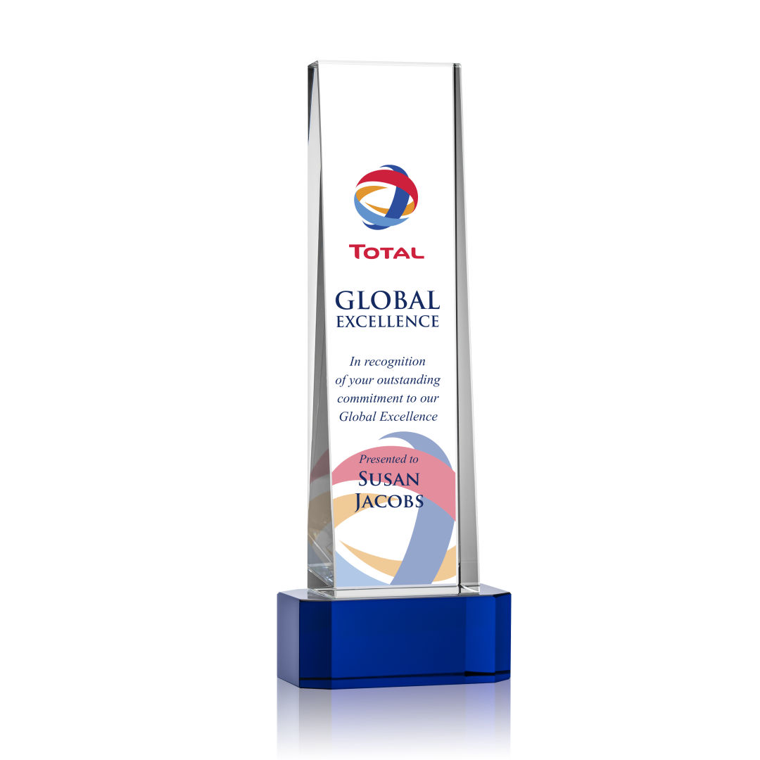 Milnerton VividPrint™ Award on Base - Blue