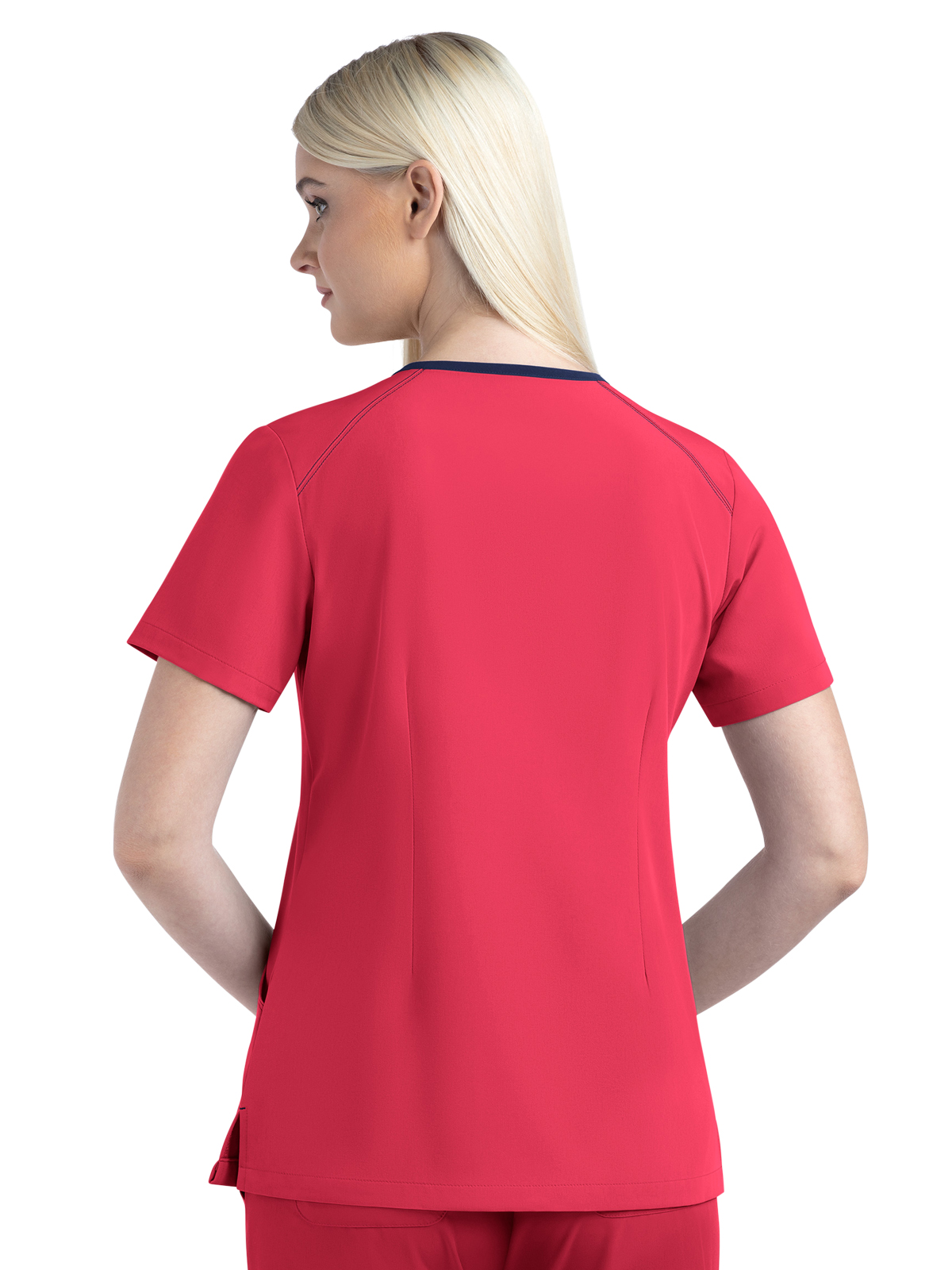 Maevn - Matrix Impulse - Women's Three-Pocket Contrast Stitching V-Neck Top 11