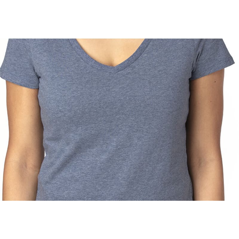 Threadfast Apparel Ladies' Ultimate CVC V-Neck T-Shirt 5