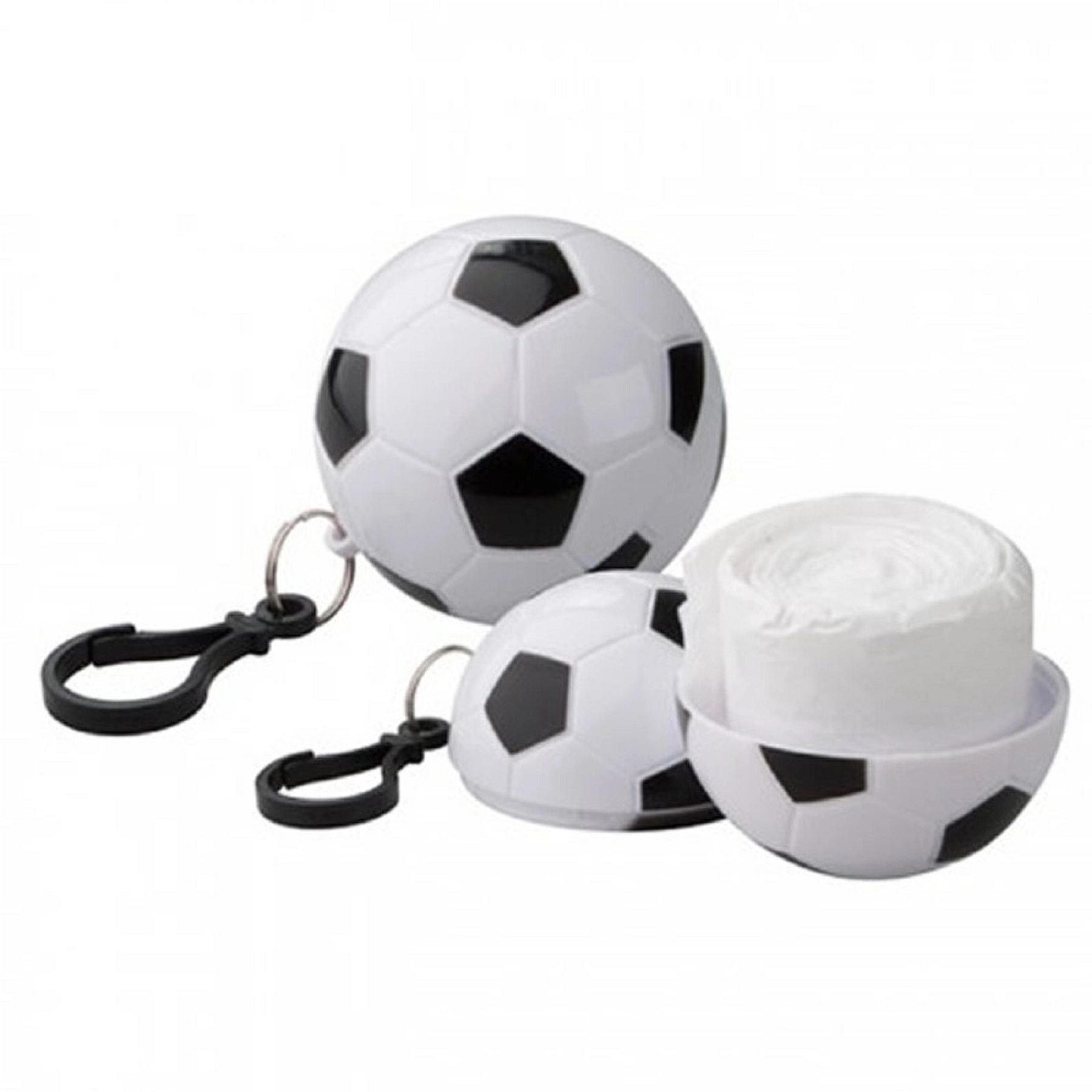 Sports Raincoat Ball Keychain 2