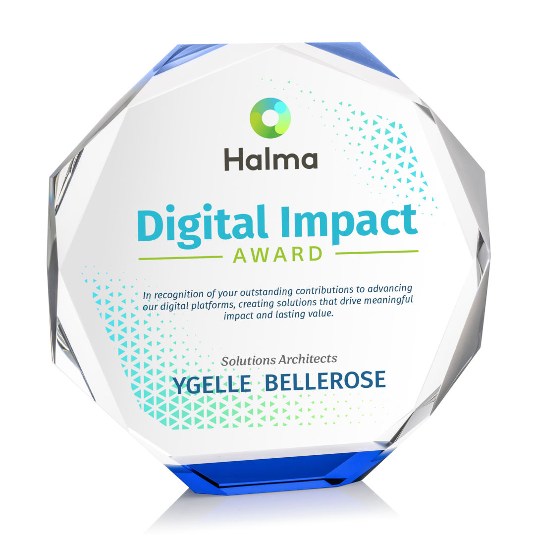 Acadian VividPrint™ Award - Blue 10