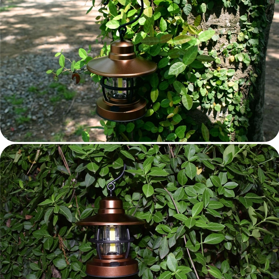 Small Retro Outdoor Camping Light & Picnic BBQ Lantern 4