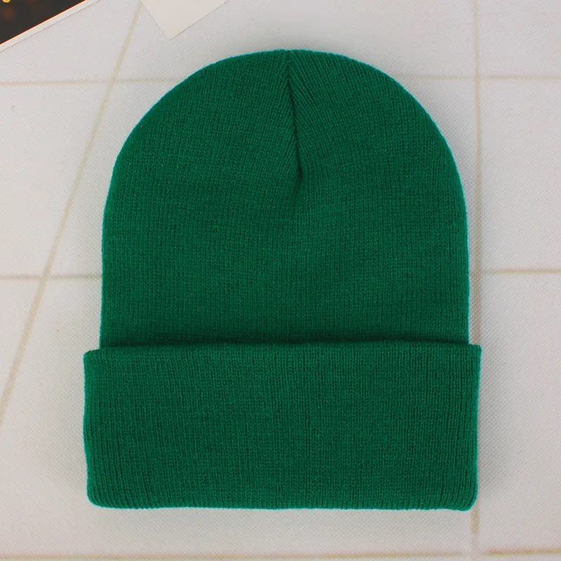 Winter knit pullover hat Candy colored 5