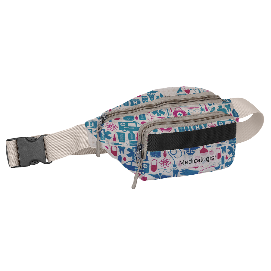 Sublimation Waist Bag w/ 2 Pockets 11x3x5 in 5