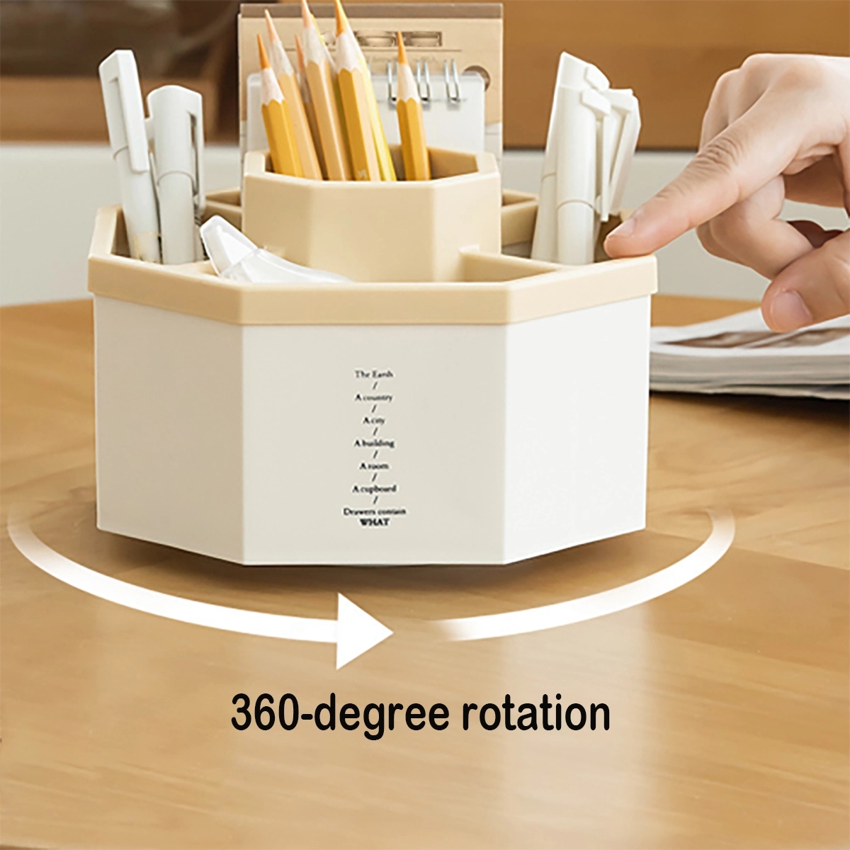 Rotating Pencil Pen Holder 6
