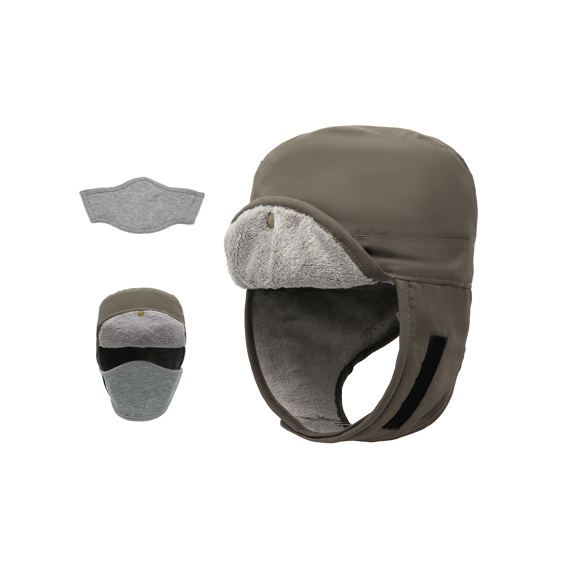 Waterproof Trapper Cap With Detachable Face Cover 13