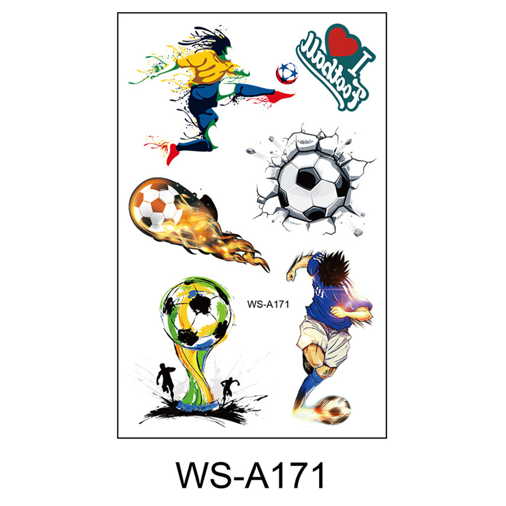 Qatar World Cup Football Fan Tattoo Sticker 6