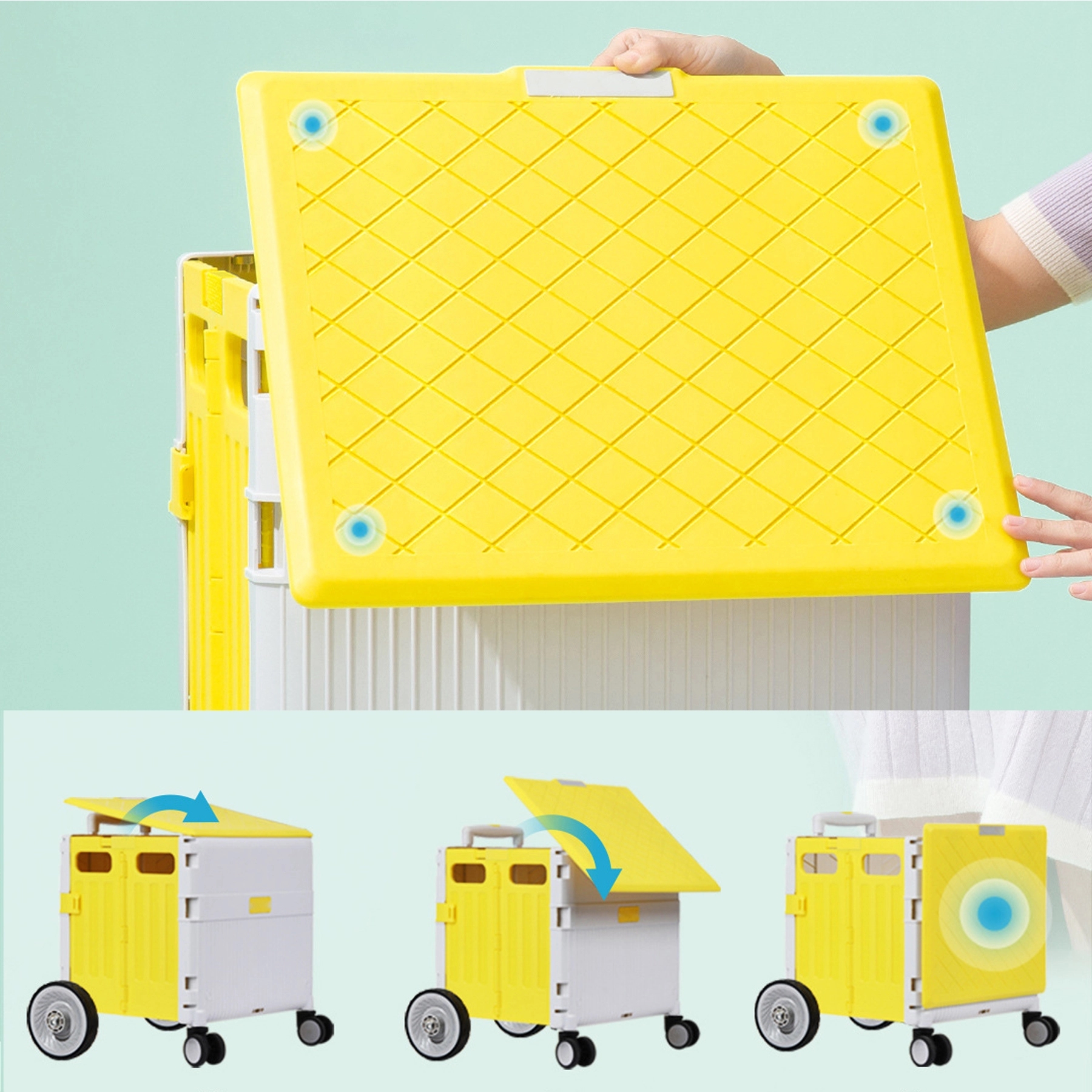 Folding Shopping Camping Picnic Trolley Cart 7
