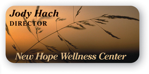 Full Color Name Badge w/ Personalization (1.5"x3.5") Rectangle