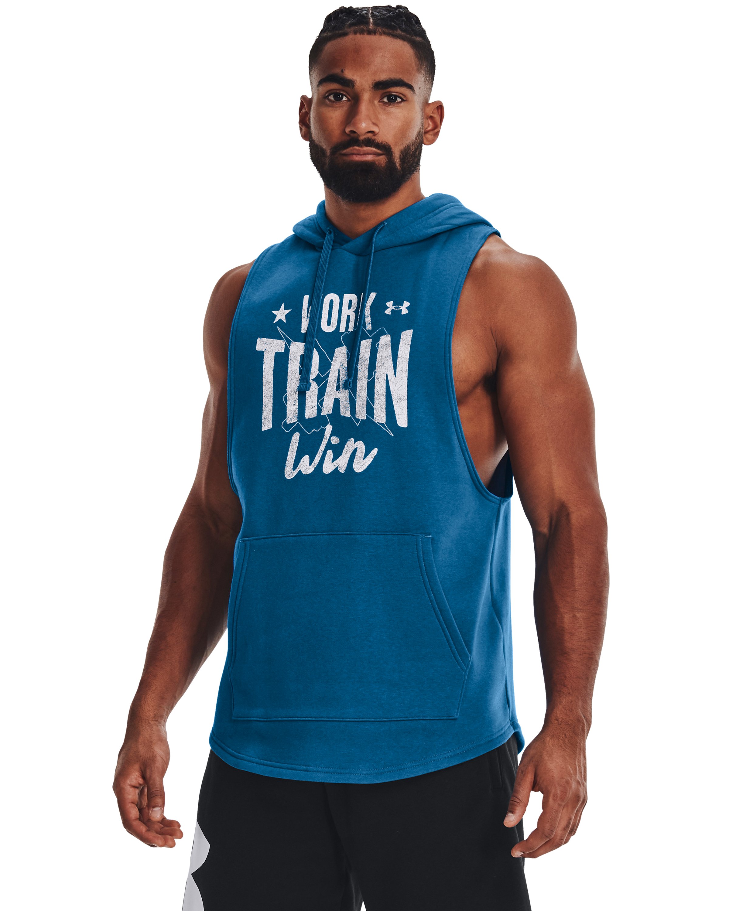 UA Rival Fleece WTW Men's Sleeveless Hoodie 2
