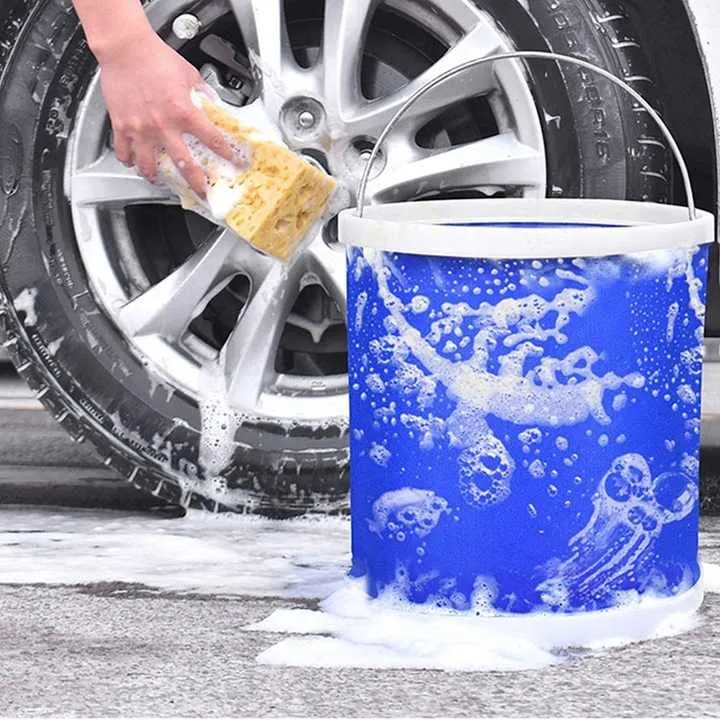 Car Wash Portable Collapsible Folding Bucket For Cleaning 3