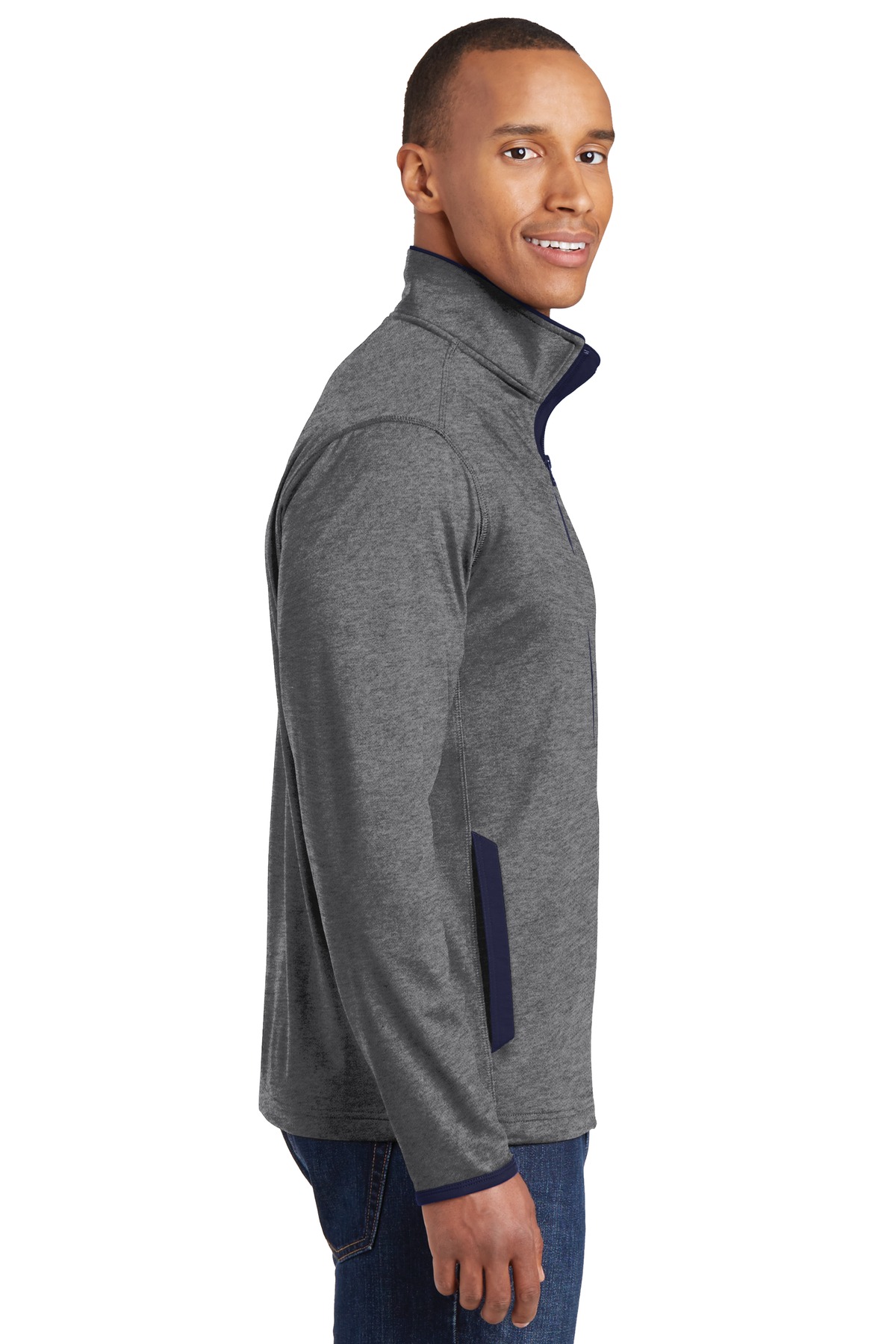 Sport-Tek® Sport-Wick® Stretch Contrast Full-Zip Jacket 25