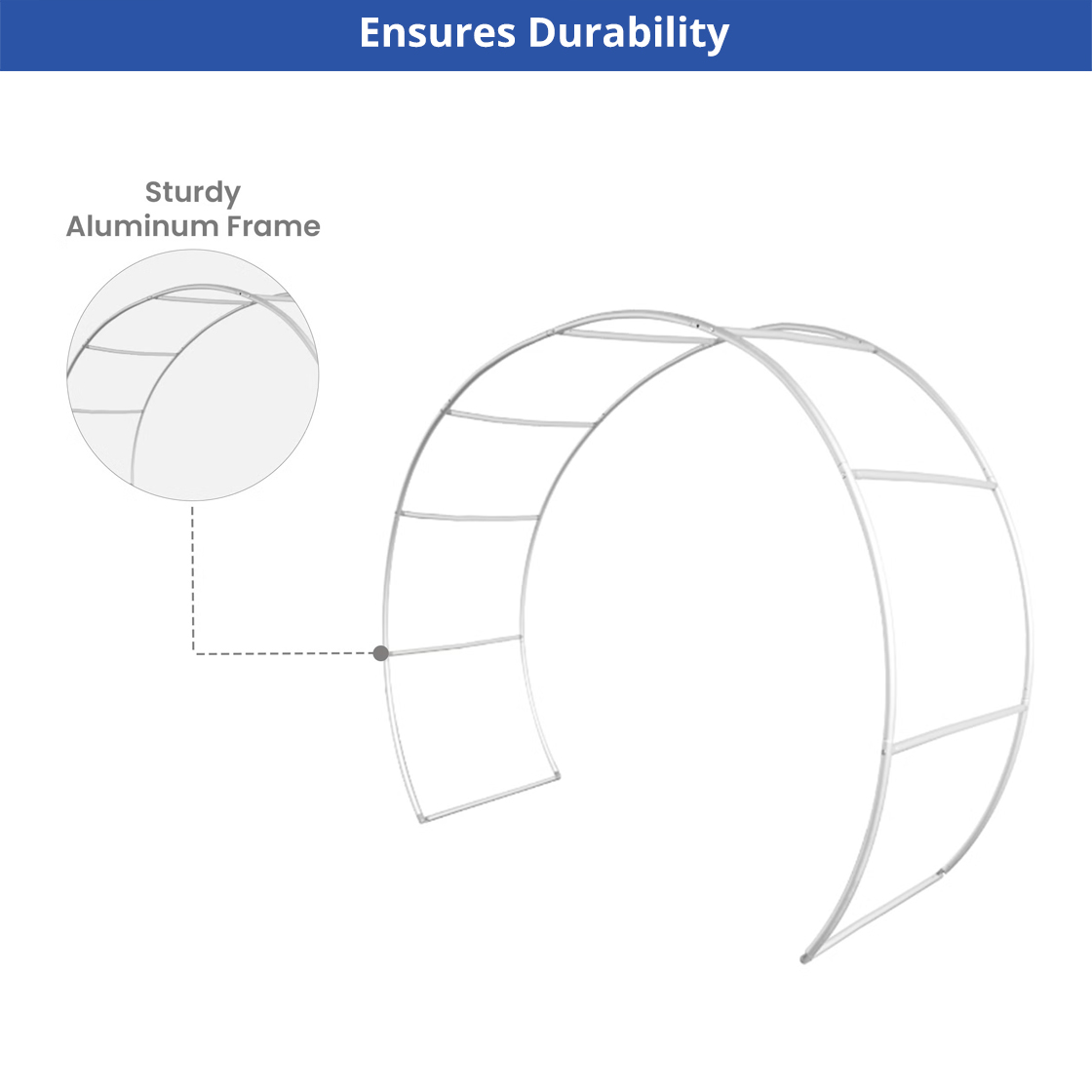 Arch Displays Tapered Shape - Single Sided (Graphic & Hardware Combo) 4