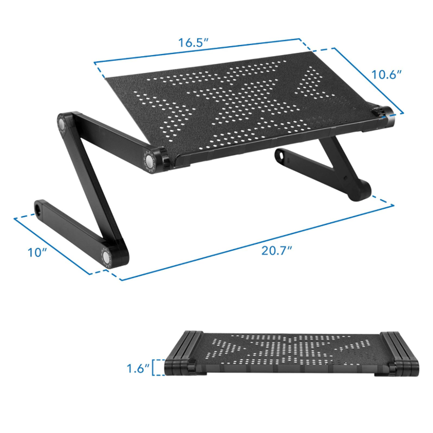 Foldable Aluminum Alloy Desk Laptop Stand 2