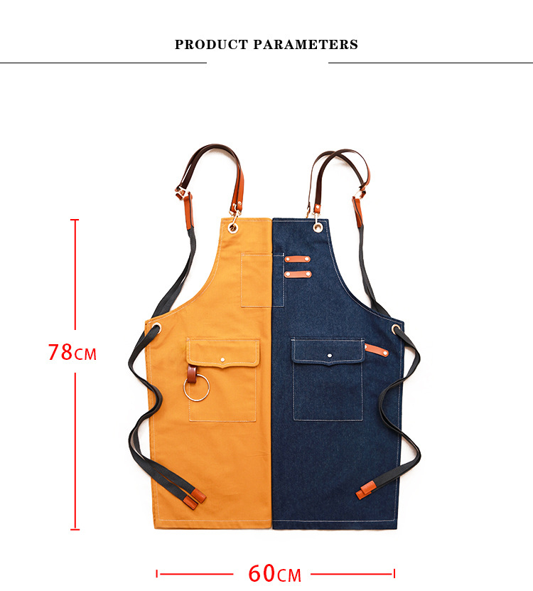 Chef Customized Aprons for Men Women / Large Pockets 6
