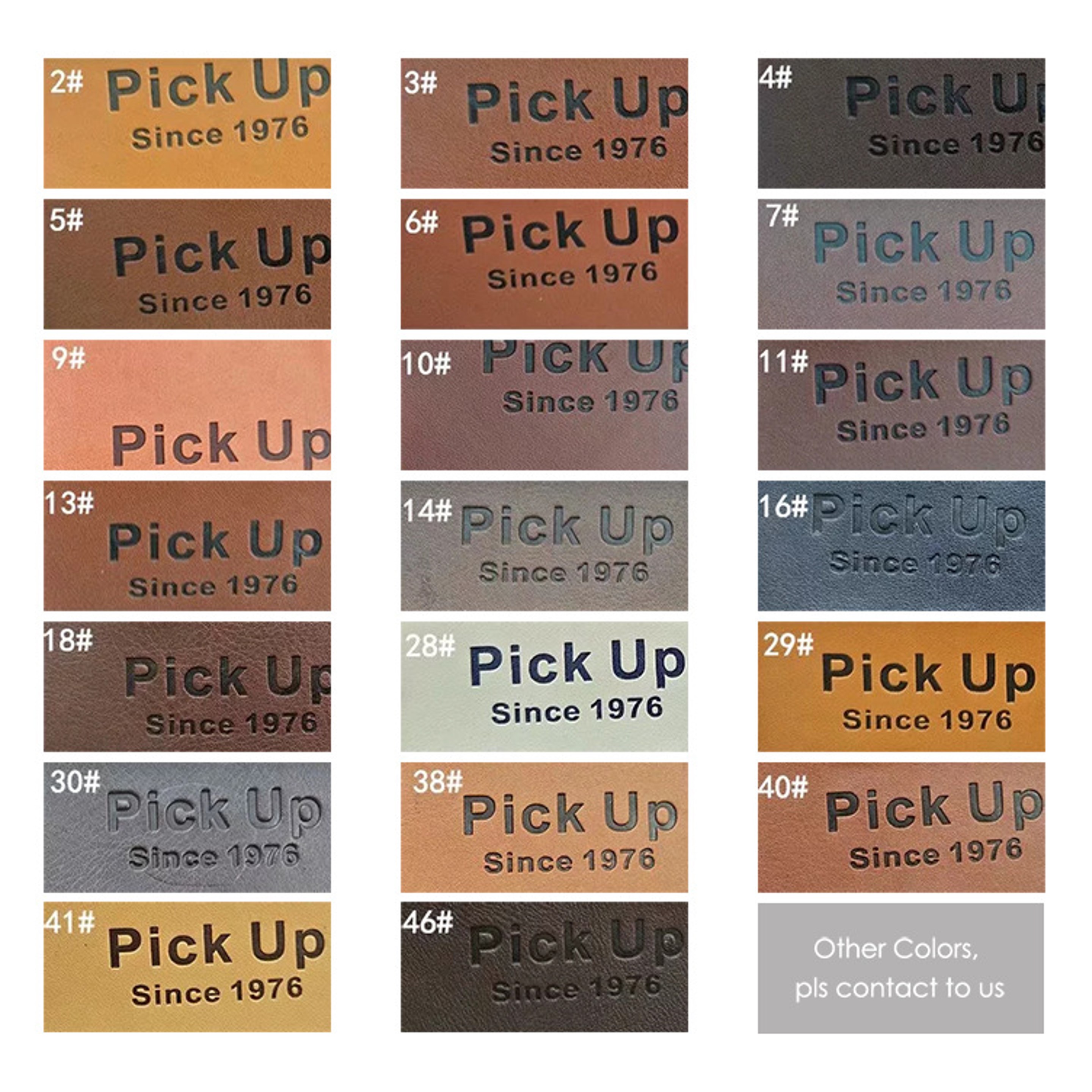 Custom Faux Leather Patch 3" 3