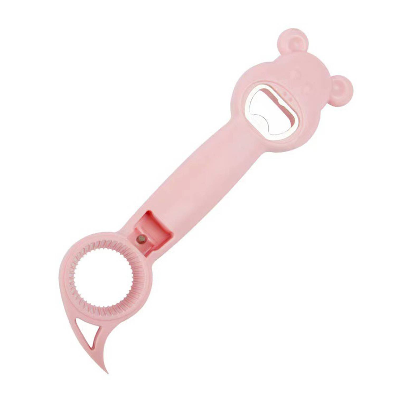 Multi-Use 4-in-1 Bear Non-Slip Labor Saving Bottle Opener, custom kitchen gadget with logo imprint 5