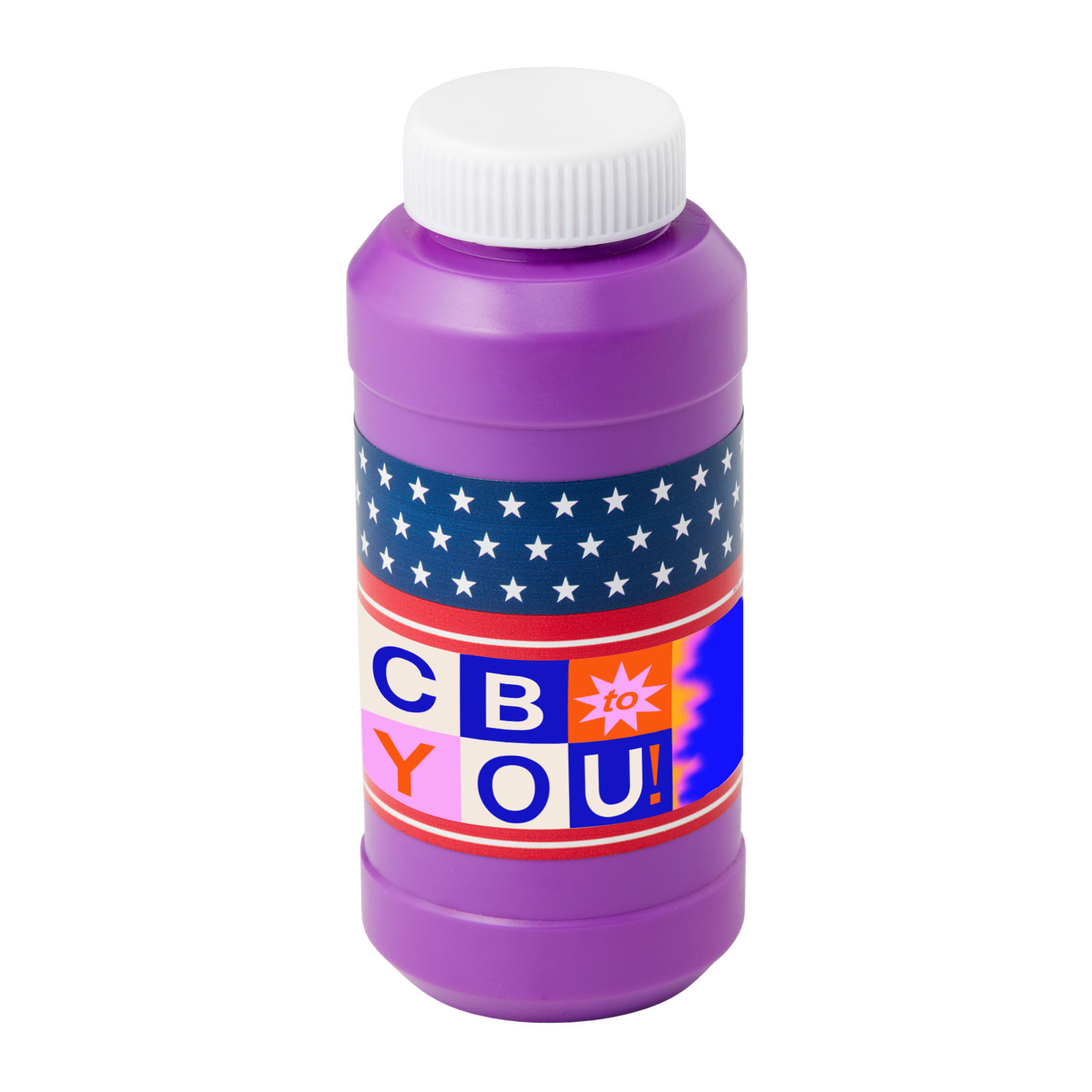 8 oz. Patriotic Bubbles with Full-Color Digital Label 4