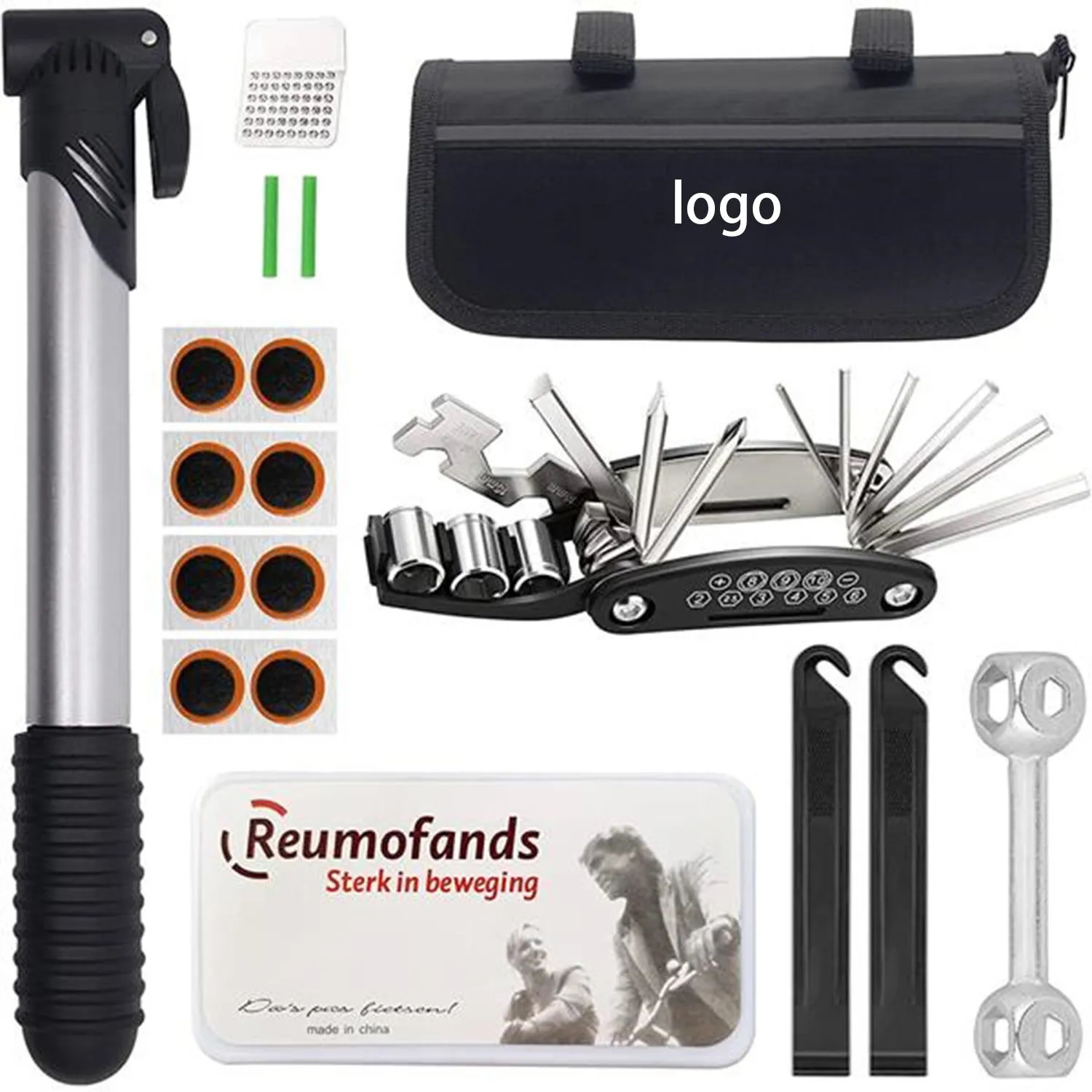 Bike Repair Kits With 16 in 1 Multi-Function Tools And Pump 1