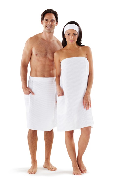 Men's Waffle Spa Wrap 5