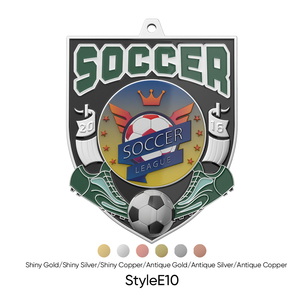 2" UV Printed Soccer Medals 15