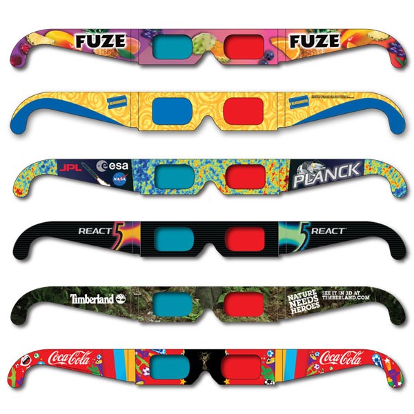3D Glasses - Red/Cyan Lenses - Full Color Imprint 8