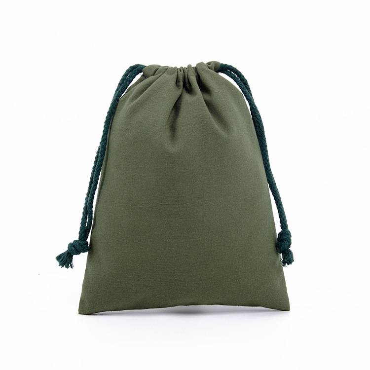 Portable Cotton Drawstring Bag 11