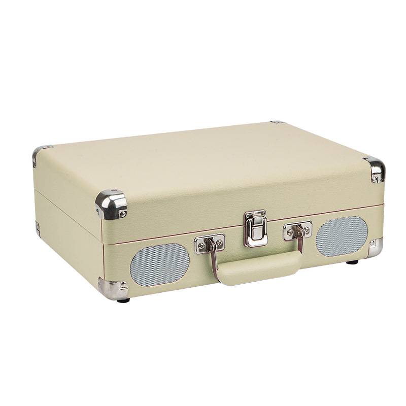 Blutooth in/out suitcase vinyl record player turntable 9