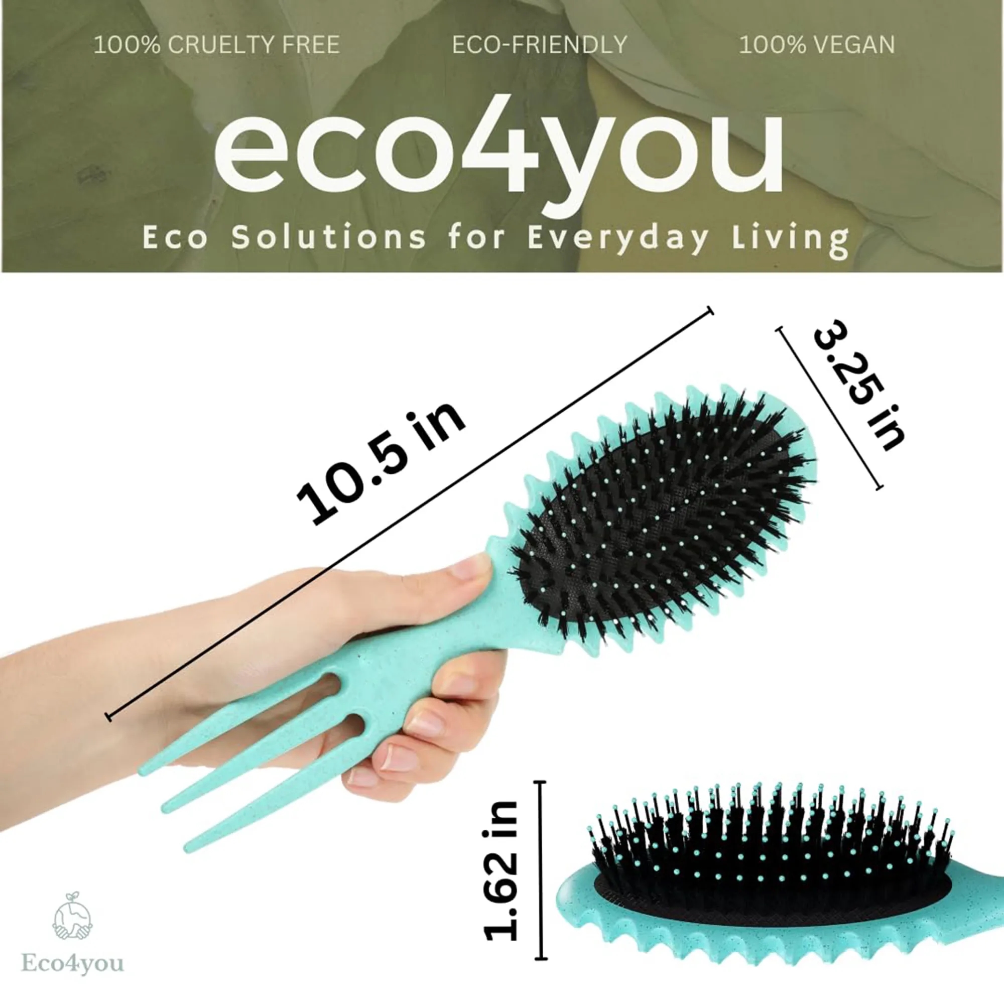 Triple Prong Air Cushion Hair Comb 2