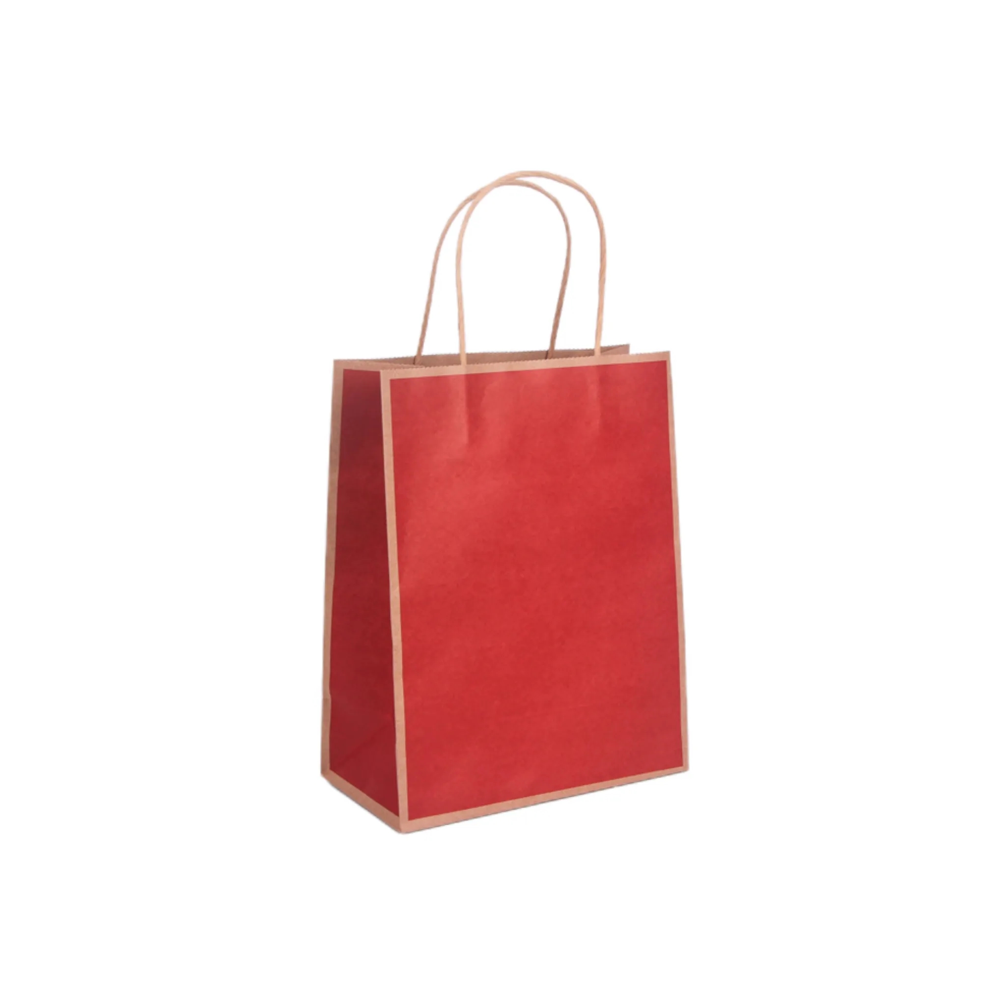 Custom Natural Kraft Paper Shopper Bag 8
