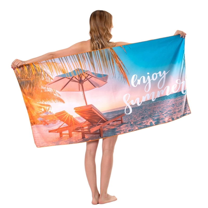 Dye Sublimated Full Graphics Beach Towel - 31.5'' x 63'' 3