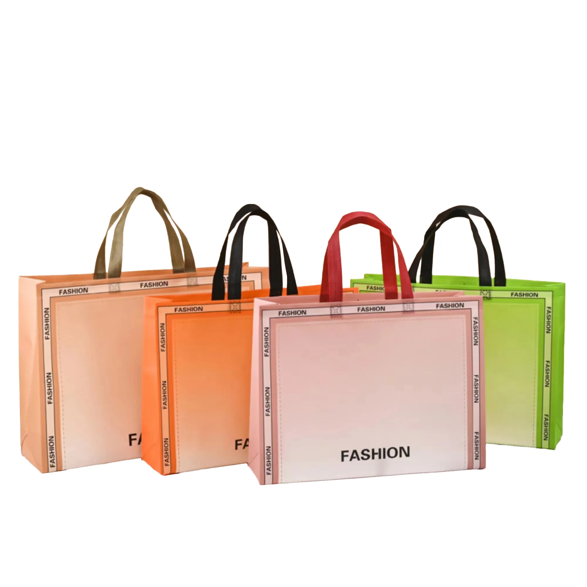 Gradient Color Laminated Non-Woven Tote 7