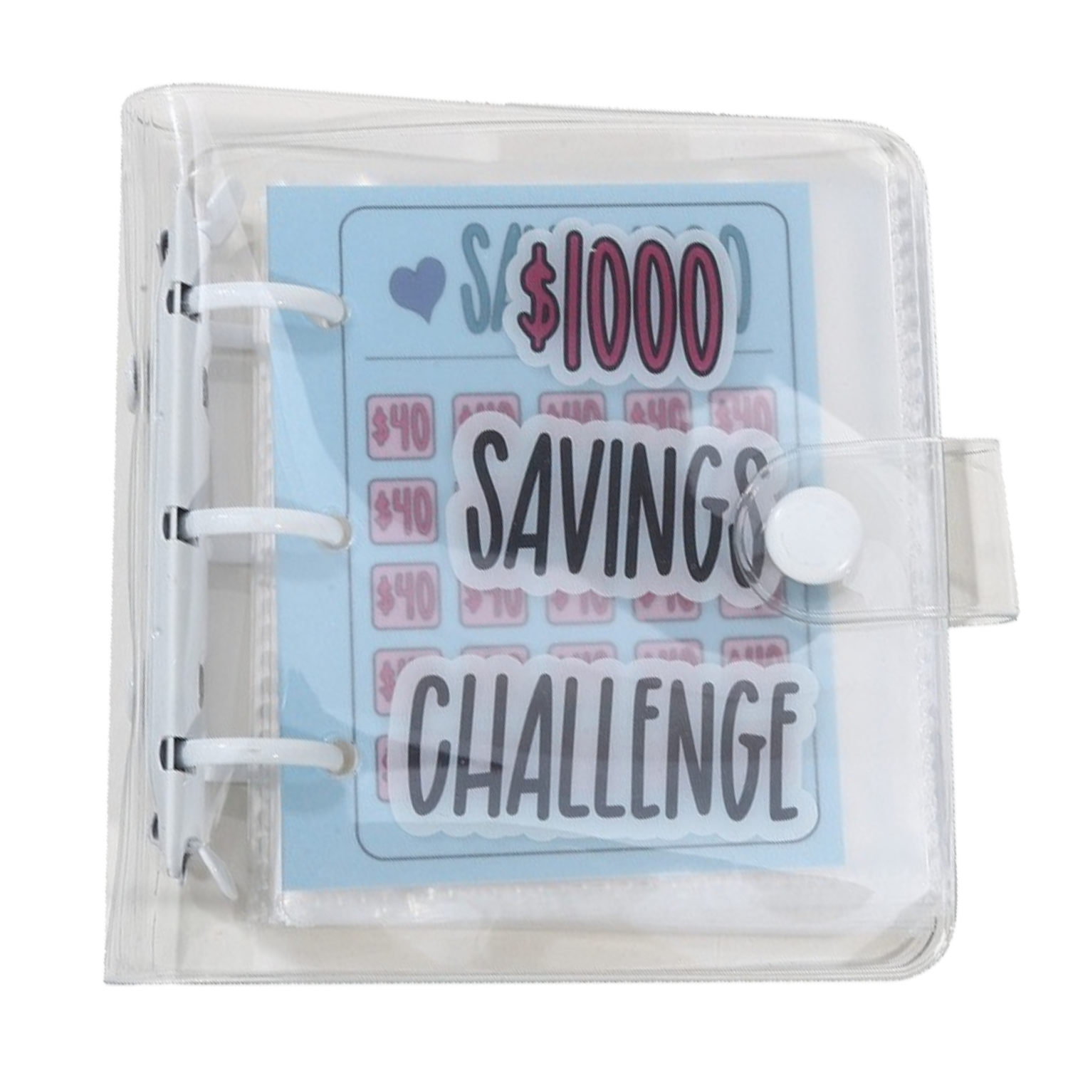PVC Savings Binder Money Organizer 5