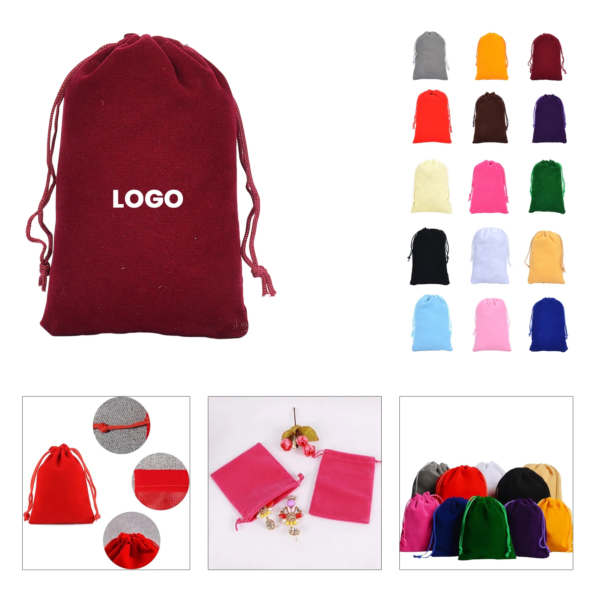 Velvet Drawstring Gift Bag 15
