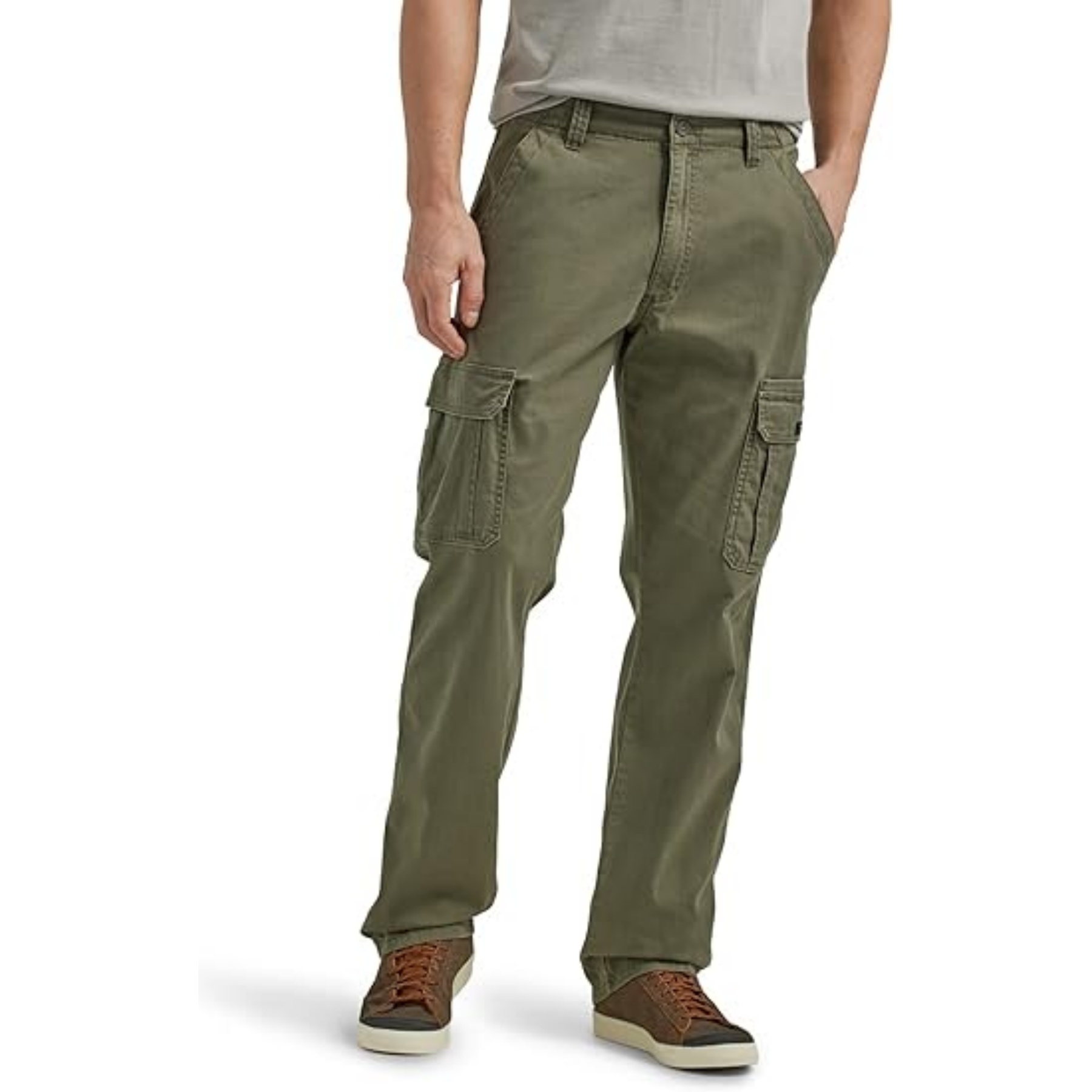 Relaxed Fit Stretch Cargo Pants, custom shorts with logo imprint 6