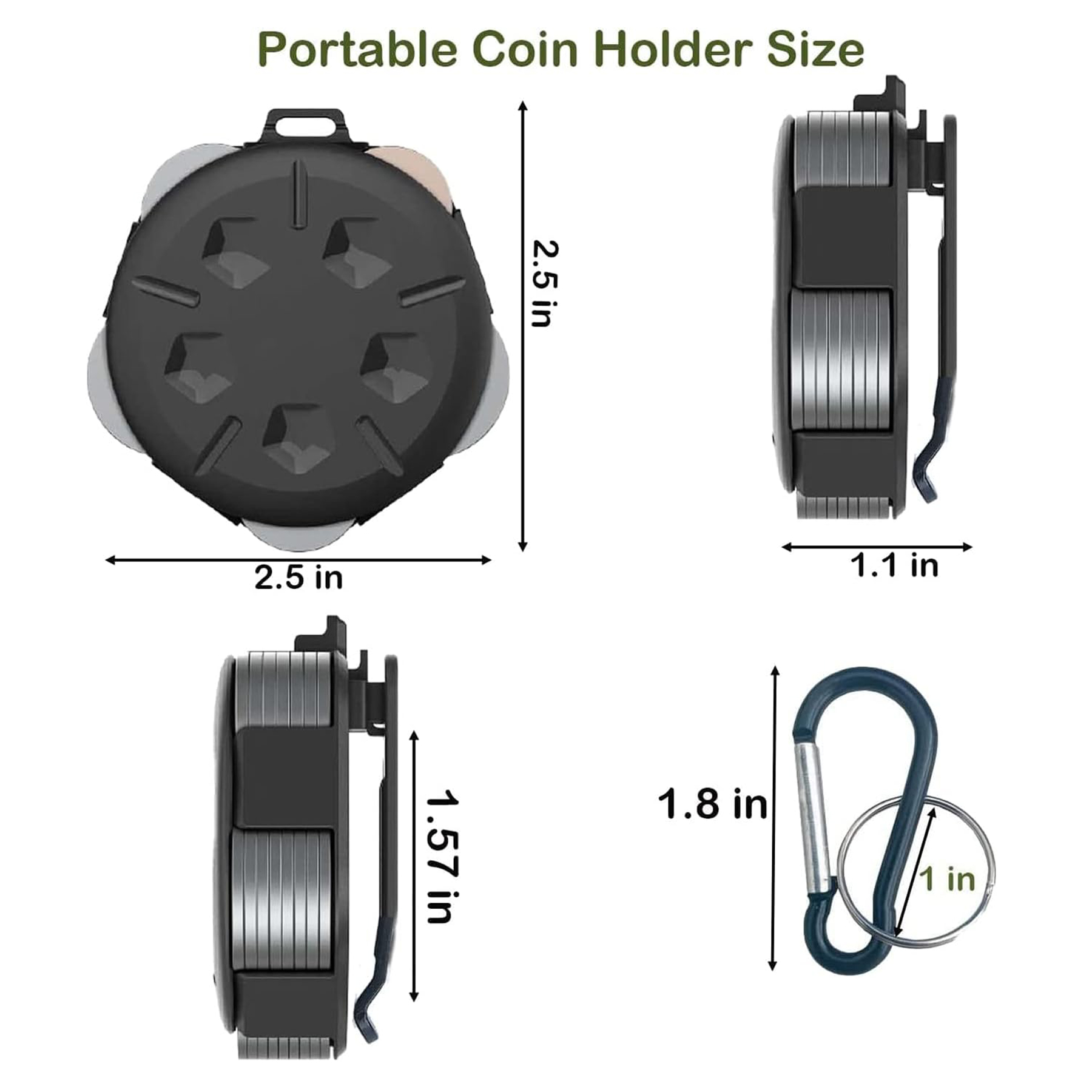 Portable Clip-On Coin Organizer 4