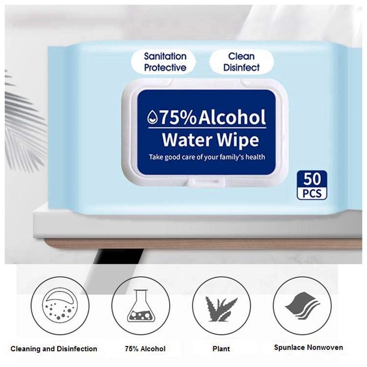 50PCS Disinfectant Alcohol Wipes 1