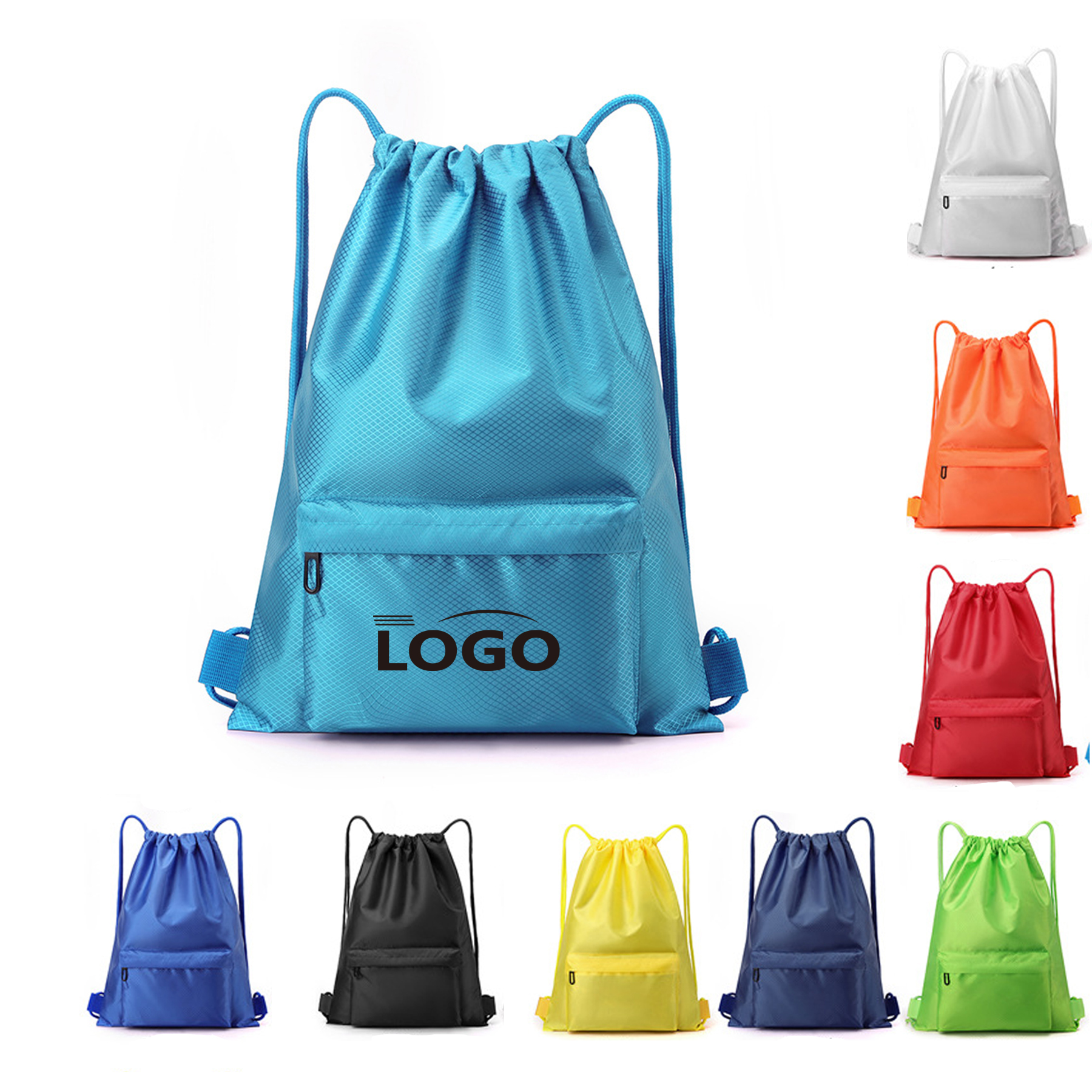 Large Drawstring Backpack Bag 2