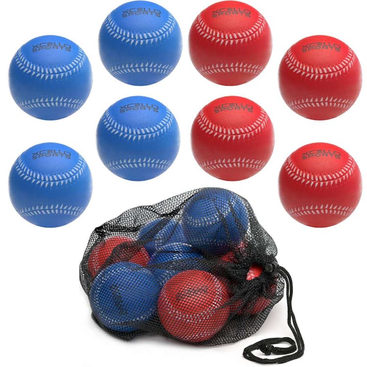 Foam Baseballs - Blue and Red 11" 2
