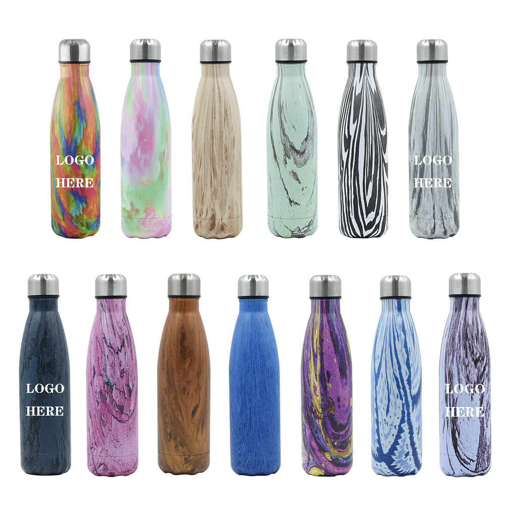 17Ounce Wood Grain Sleek Insulated Water Bottles 3