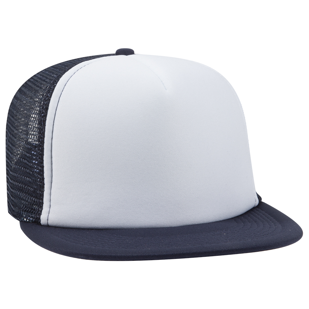 OTTO CAP® OTTO SNAP 5 Panel High Crown Mesh Back Trucker Snapback Hat 7