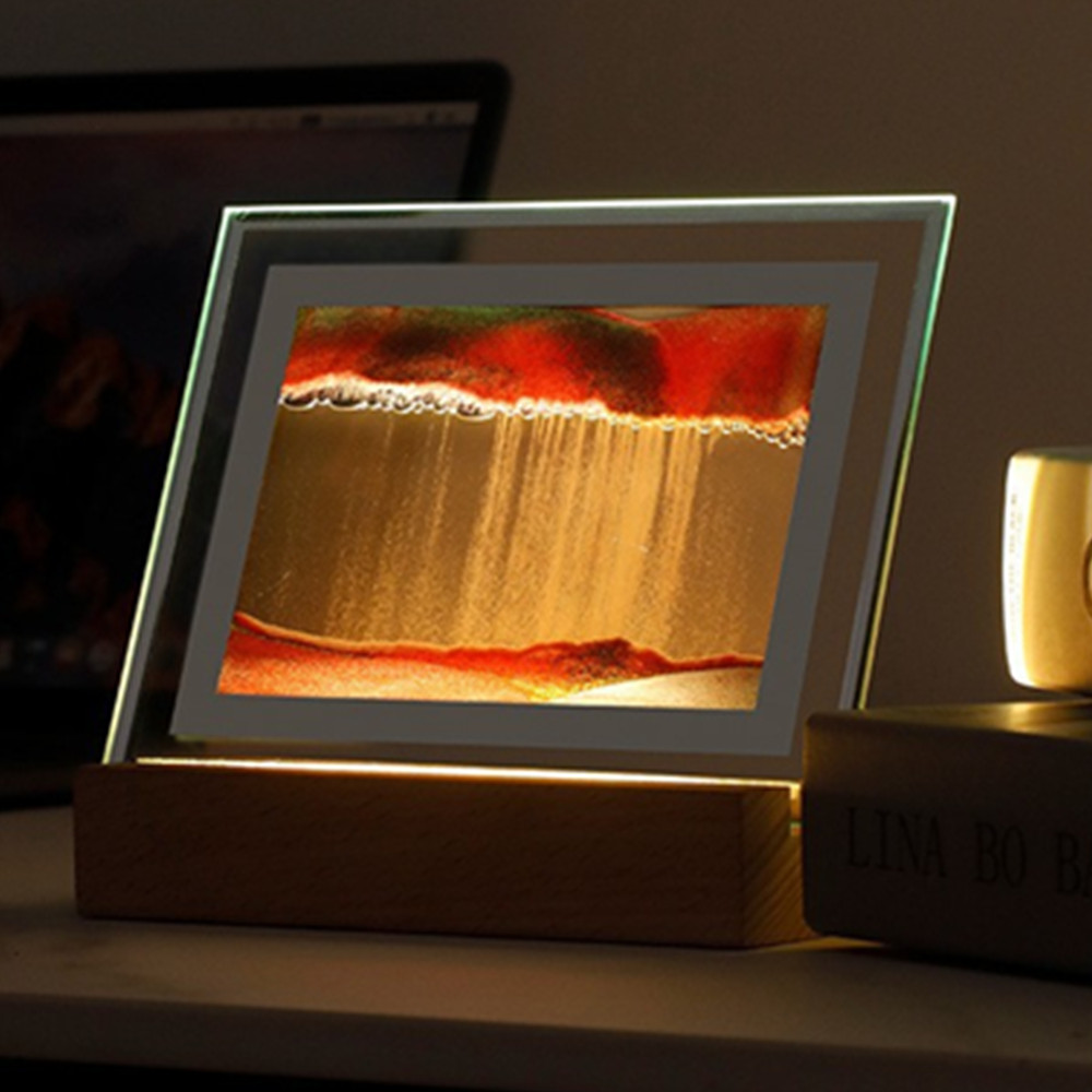 LED Moving Sand Art Picture Lamp 5