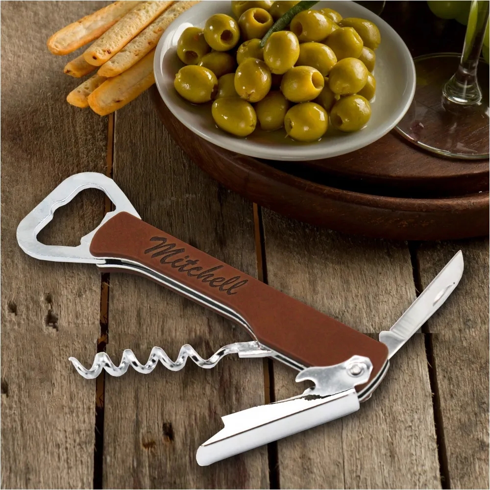Wooden Handle Corkscrew Bottle Opener 8