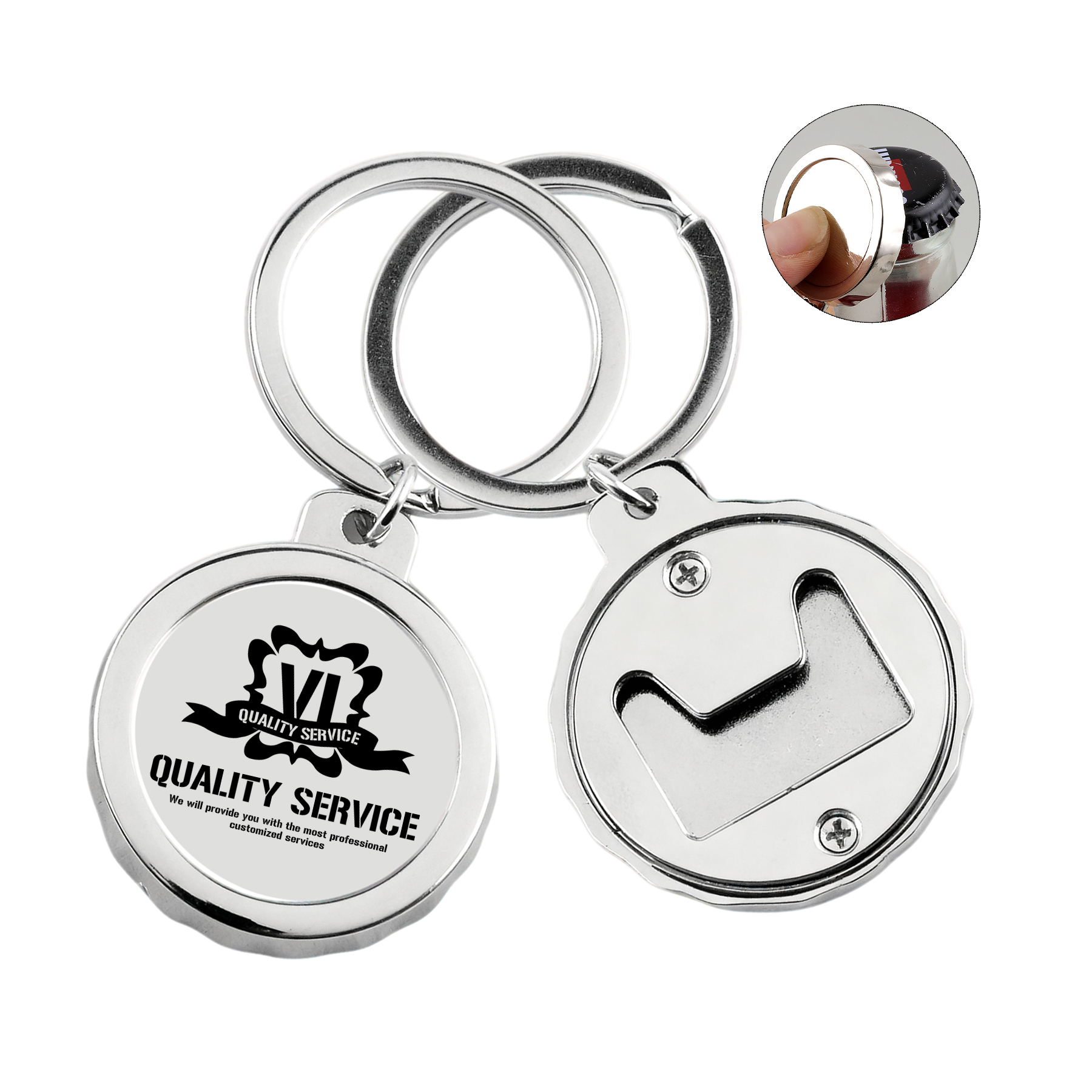 Alloy Bottle Opener Keychain 3