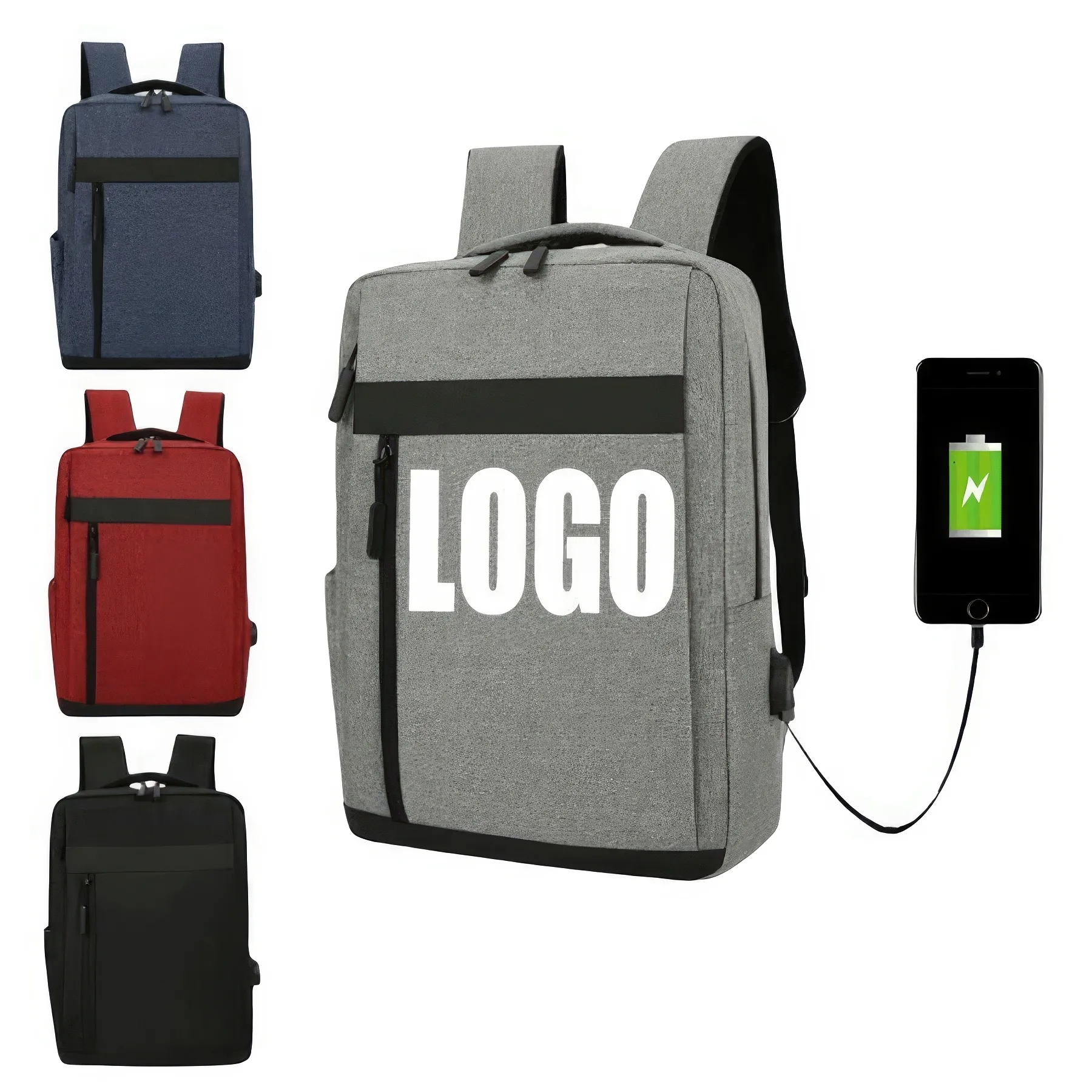 Business Trave School Laptop Backpack with USB Port 1