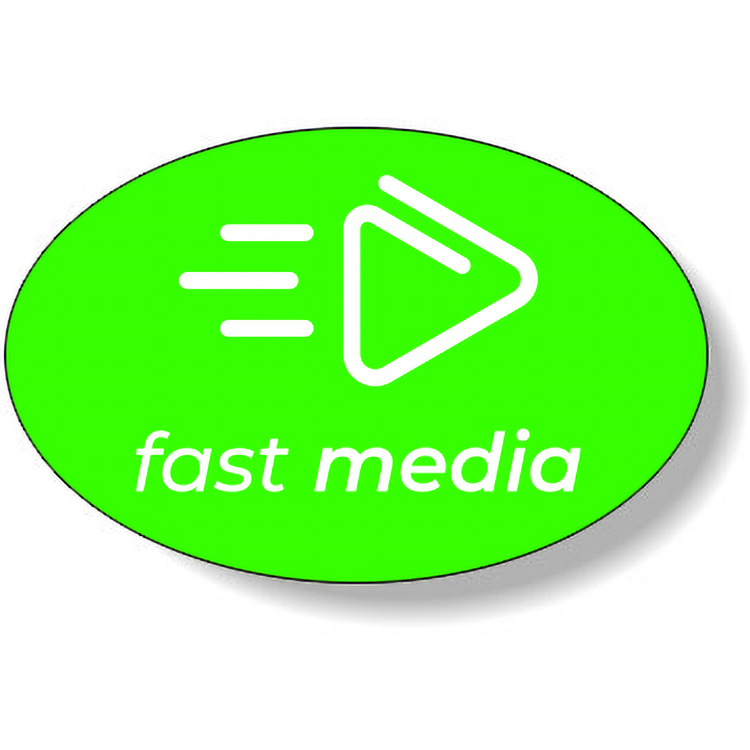 Fluorescent Green Flexo-Printed Stock Oval Roll Label (1.625"x2.5")